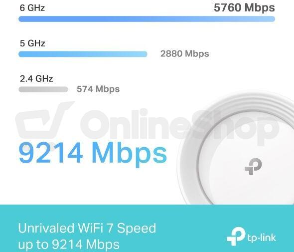WiFi router TP-Link Deco BE65(2-pack) BE9300, WiFi 7, 4x 2.5GLAN, USB, 2,4/5/6GHz