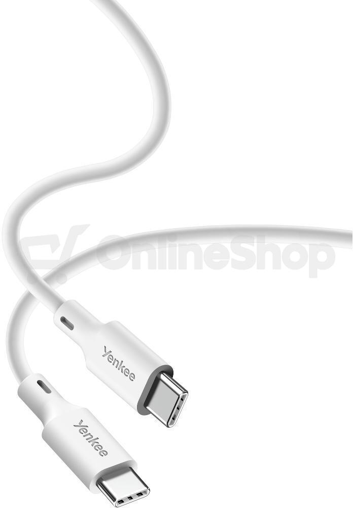 USB-C kabel Yenkee YCU C115 WH SILIC