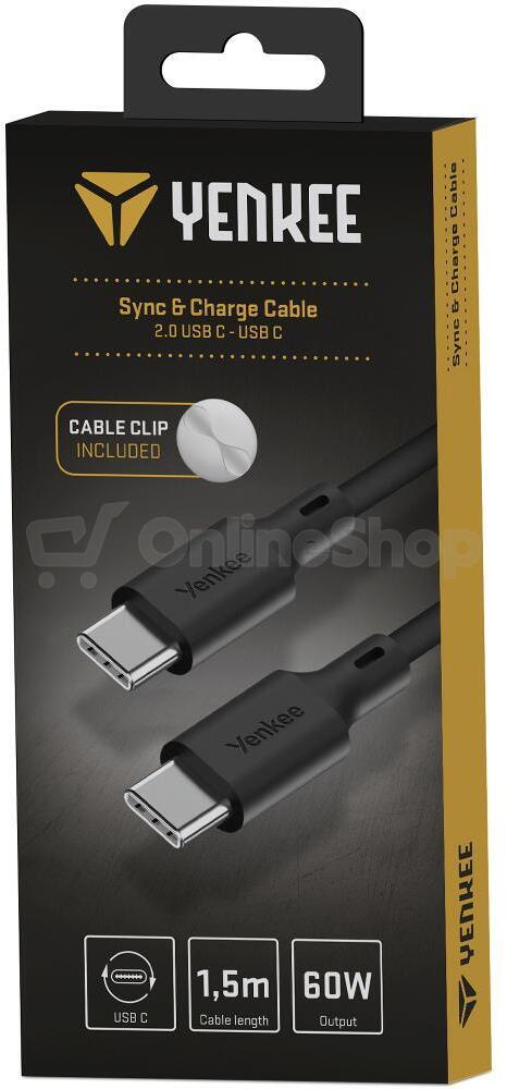 USB-C kabel Yenkee YCU C115 BK SILIC