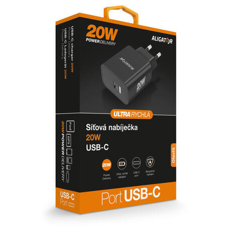 Aligator PD&nbsp;20W USB-C, černá (foto 4)