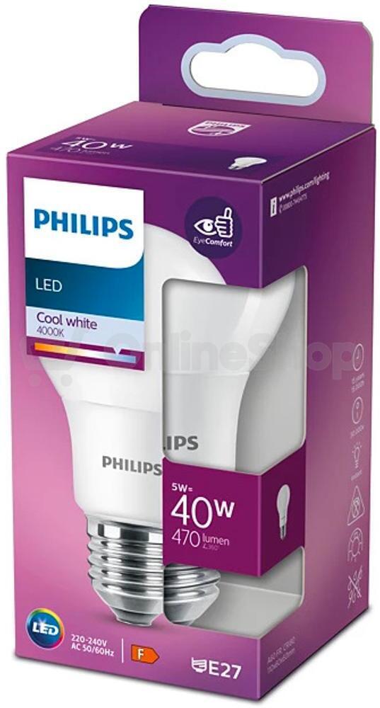 Žárovka Philips 40W E27 A60 4000K