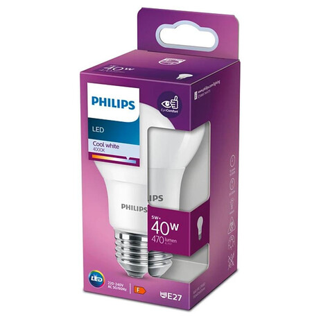 Philips 40W E27 A60 4000K (foto 1)