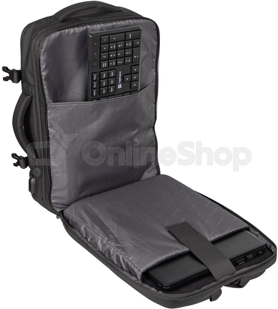 Brašna pro NB 17,3" NATEC CAMEL PRO, černá (NTO-2116)