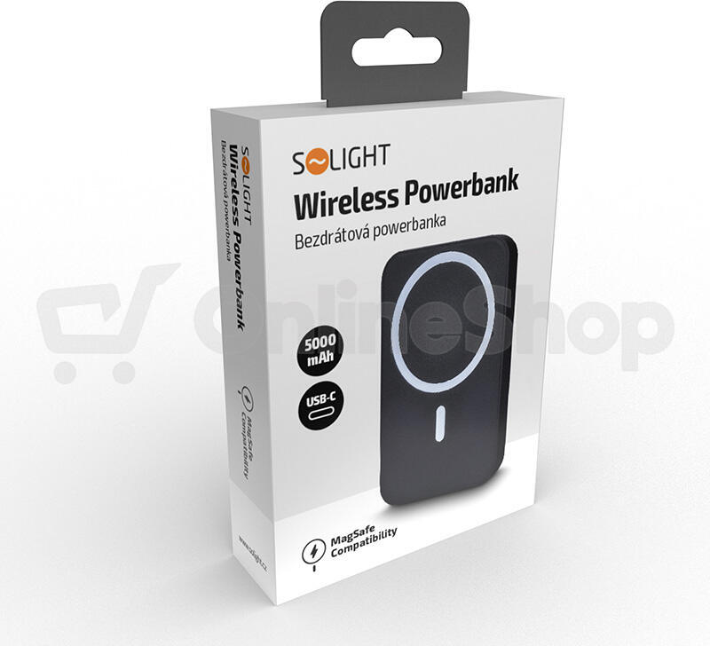 Powerbanka Solight MagSafe, 5000 mAh