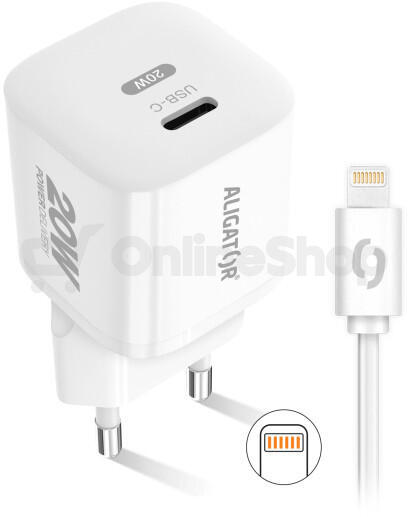 Mini síťová nabíječka Aligator CHPD0018 20W