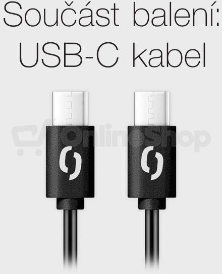 Rychlá nabíječka ALIGATOR PD 20W USB-C, USB-C/USB-C, černá