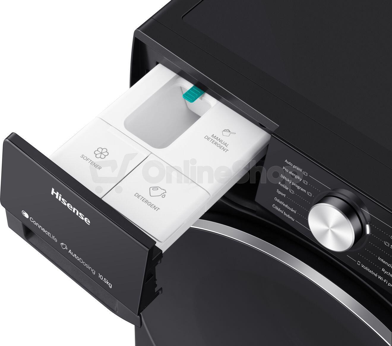 SET Pračka Hisense WF5S1045BB + Sušička prádla Hisense DH5S102BB