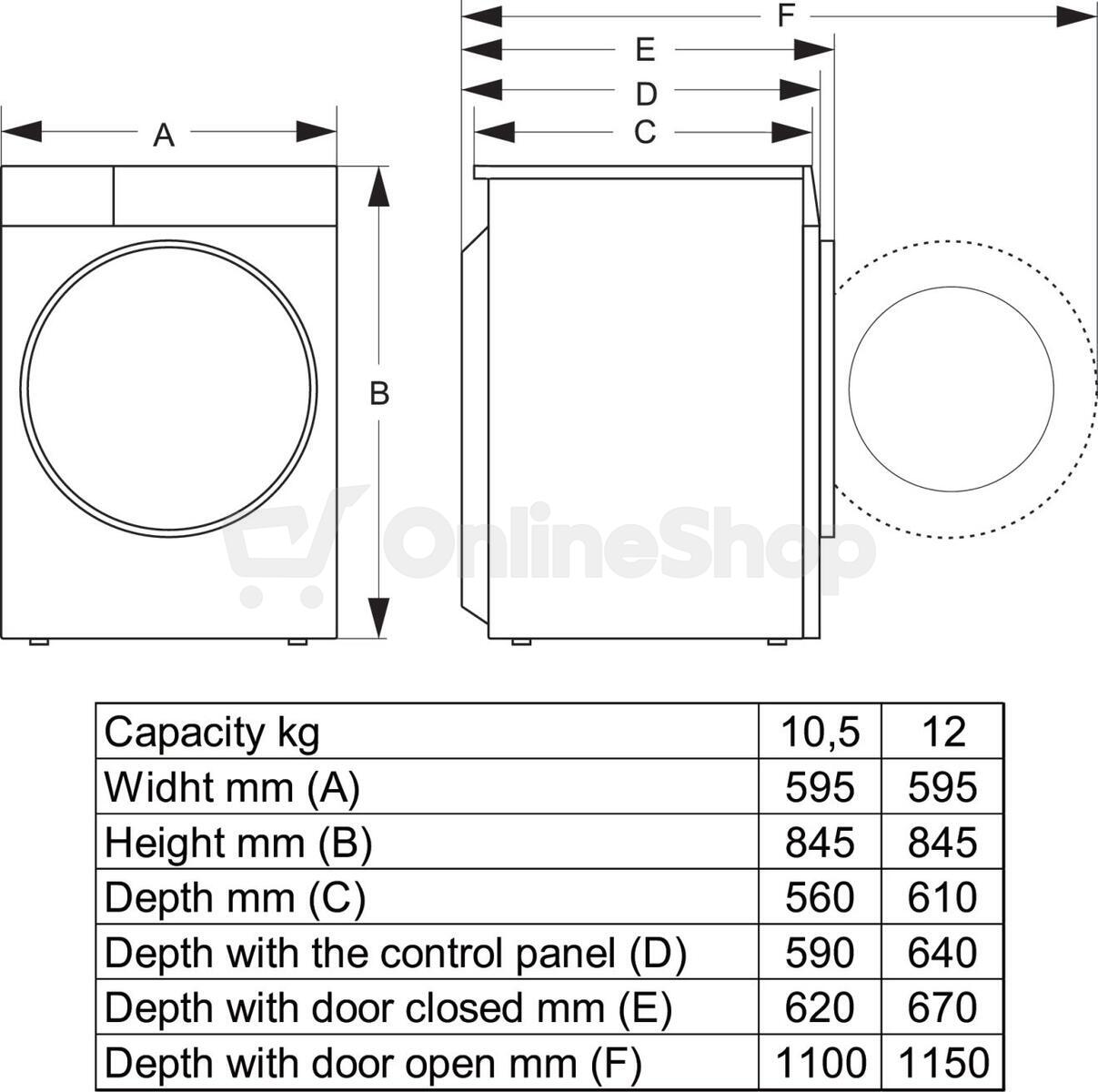 Pračka Hisense WF5S1045BB