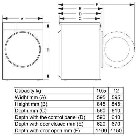 Praka Hisense WF5S1045BB