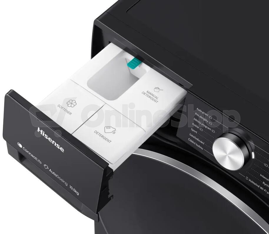 SET Pračka Hisense WF5S1045BB + Sušička prádla Hisense DH5S102BB