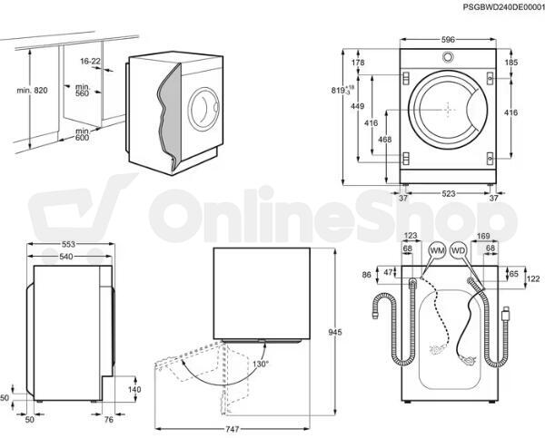 Pračka se sušičkou prádla Electrolux EW7W467WCI