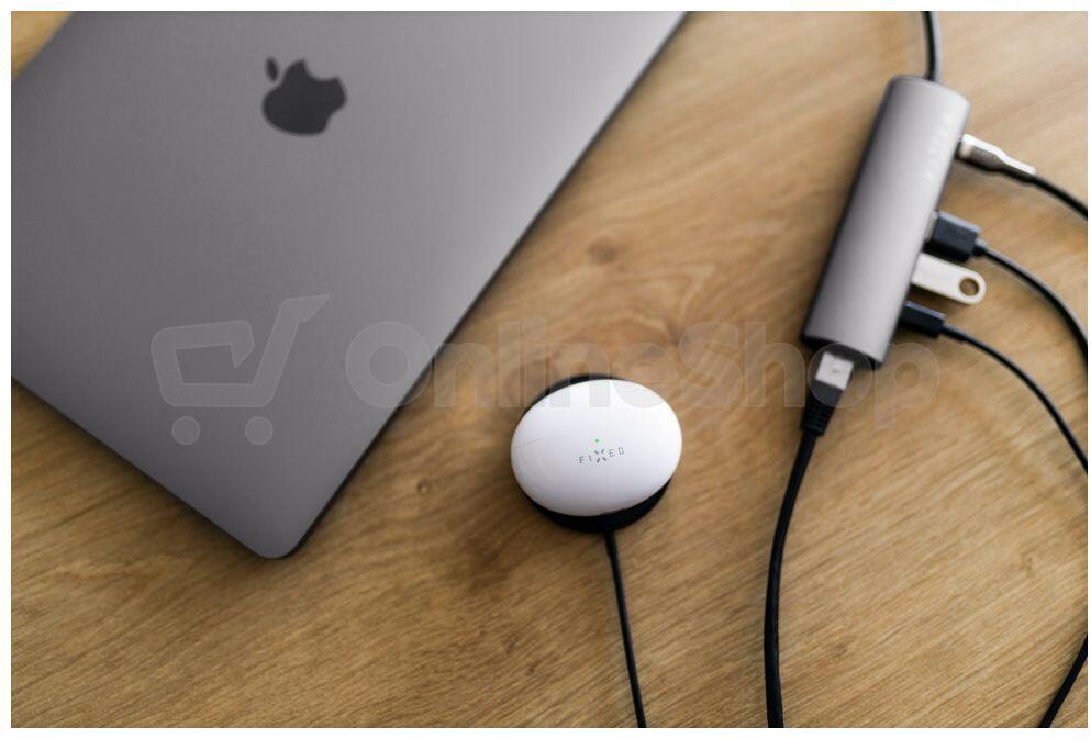 6-portový hliníkový USB-C FIXED HUB Pro, pro notebooky a tablety, šedý