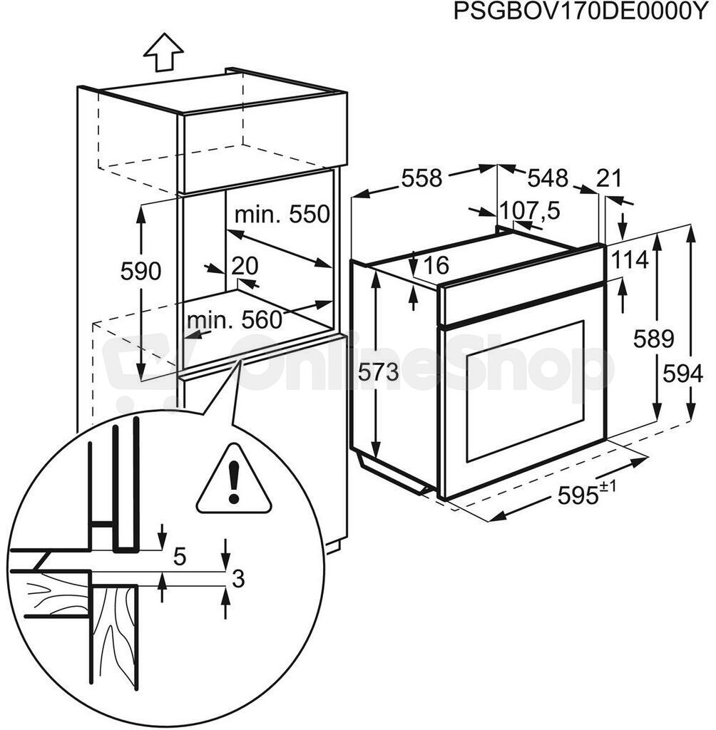 Trouba ELECTROLUX EOD6P77WX