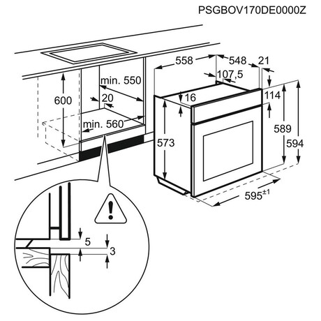 Trouba ELECTROLUX EOD6P77WX