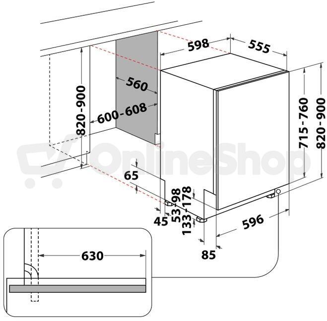 Myčka Whirlpool W7I HT58 T