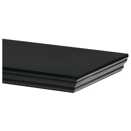 Polička, mdf, černá, P-024 BK Autronic