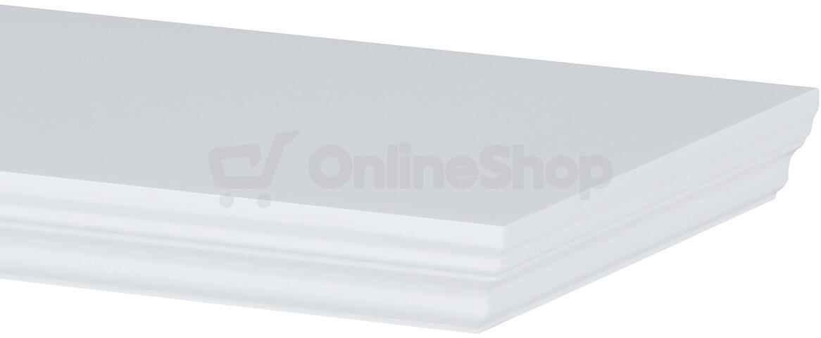 Polička, mdf, bílá, P-026 WT Autronic