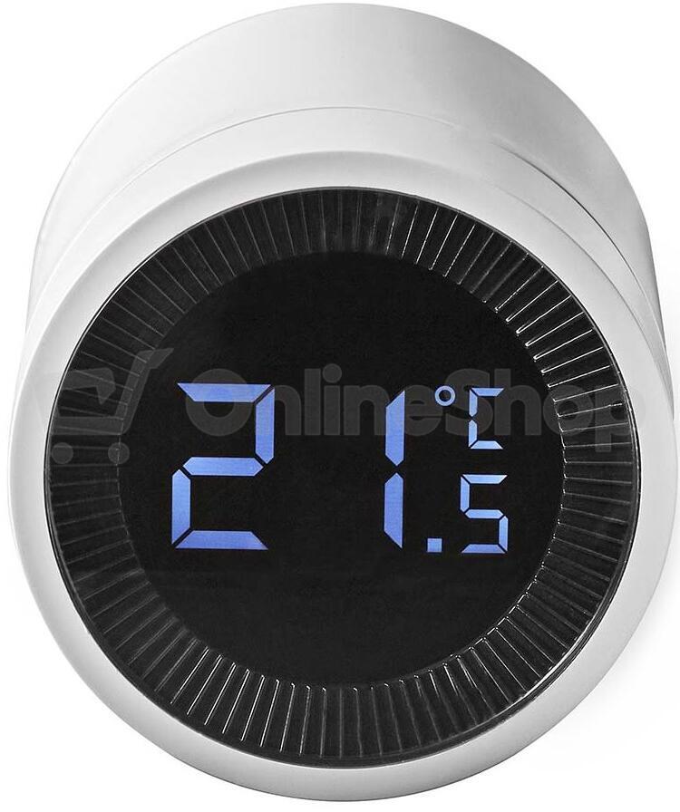 NEDIS chytré ovládání radiátorů/ ZigBee 3.0/ Android/ iOS/ bílo-černé (ZBHTR20WT)