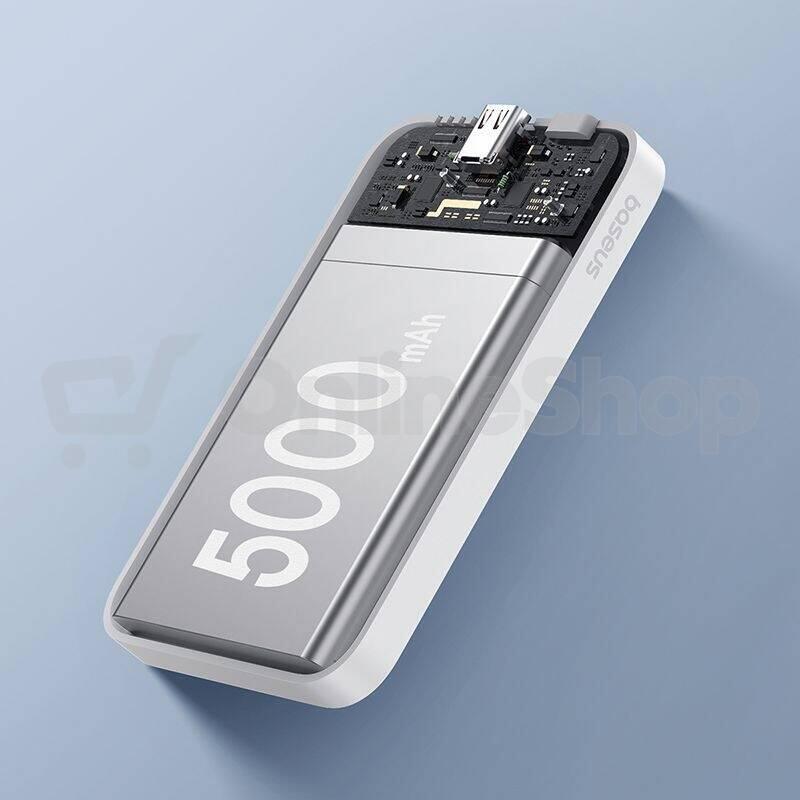 PowerBank BASEUS Mini 5000mAh White