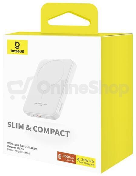 PowerBank BASEUS Mini 5000mAh White