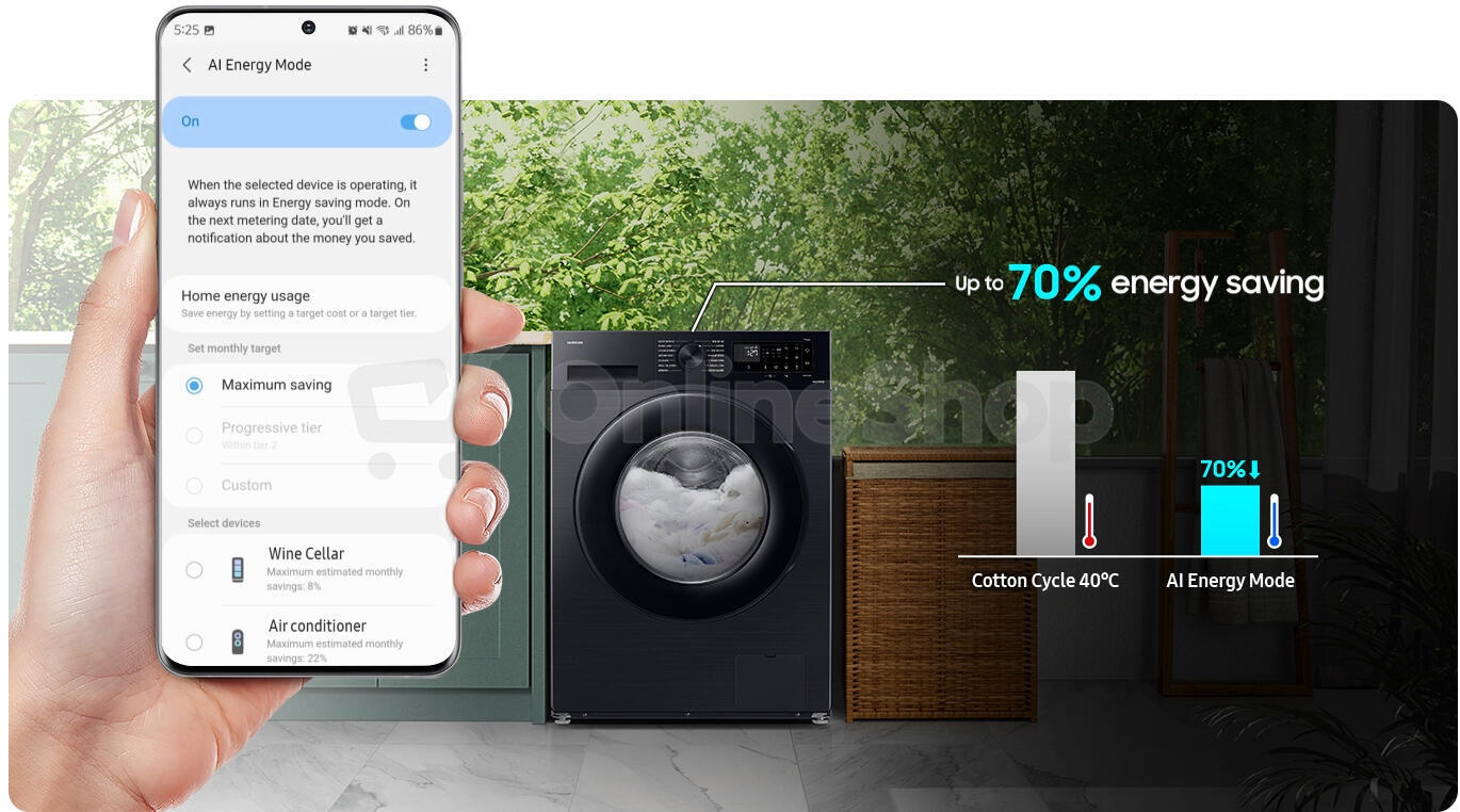 Pračka Samsung WW80CGC04DABLE EcoBubble série 5