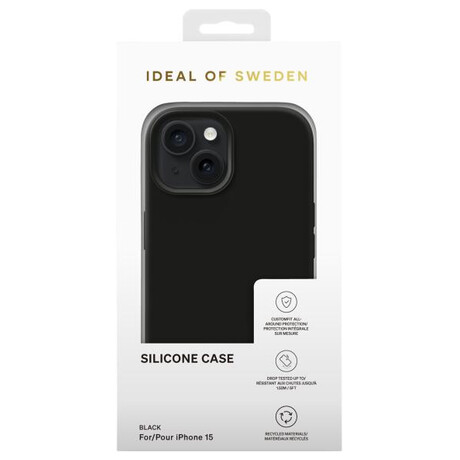 Silikonov ochrann kryt iDeal Of Sweden pro iPhone 15 Black