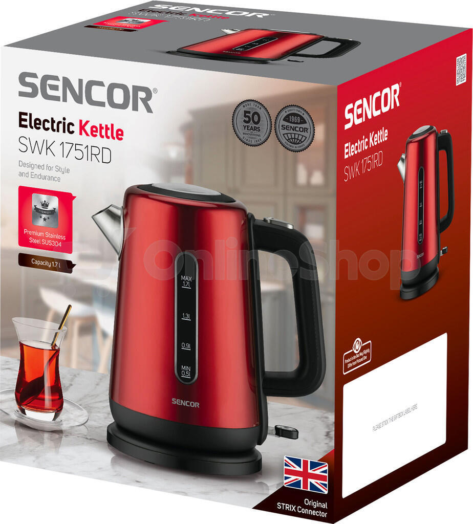 Rychlovarná konvice Sencor SWK 1751RD