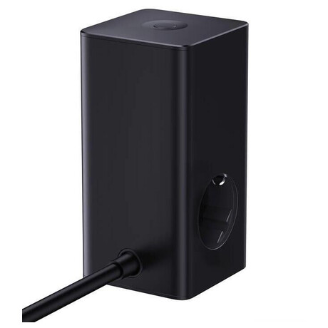 Baseus PowerCombo Tower 100W 2xzásuvka, 2xUSB, 2xUSB-C černá (foto 5)