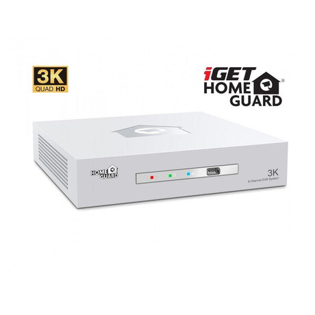 iGET HOMEGUARD HGDVK83304 - CCTV kamerov systm 3K DVR 8CH + 4x kamera s LED a zvukem