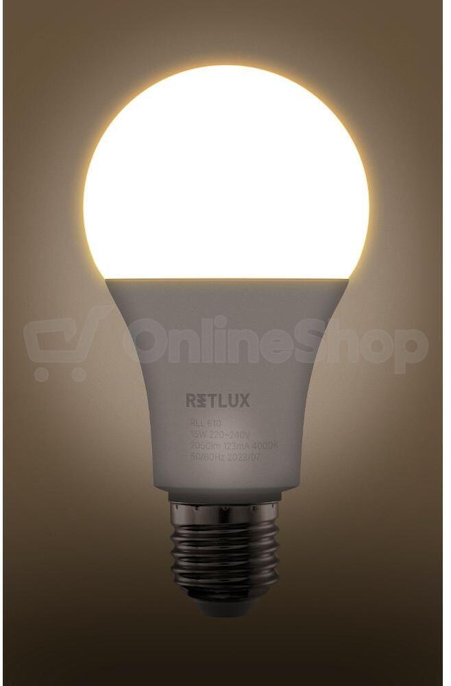 Žárovka Retlux RLL 610 A70 E27 bulb 15W WW D