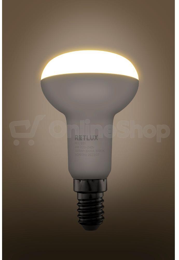 LED reflektor Retlux RLL 651 R50 E14 Spot 8W WW D