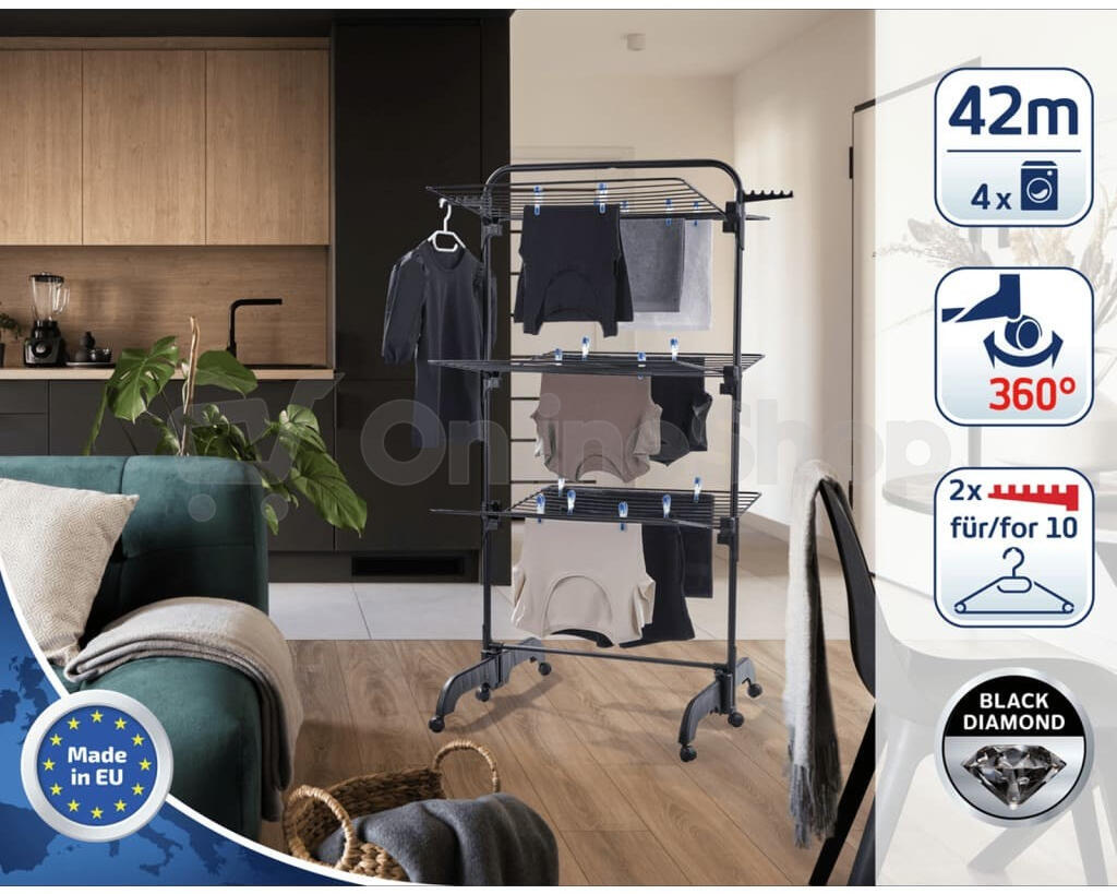 Patrový sušák Comfort Tower 420 BLACK LEIFHEIT