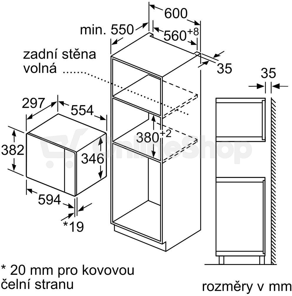 Mikrovlnná trouba Bosch BFL520MW0