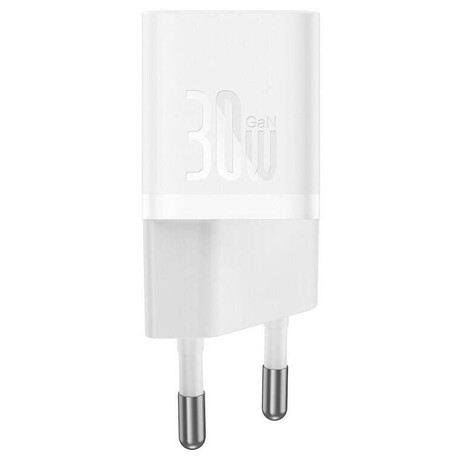 Baseus GaN5 Mini 30W, 1xUSB-C bílá (foto 1)