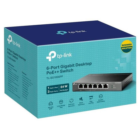 TP-Link CCTV switch TL-SG1006PP (foto 3)