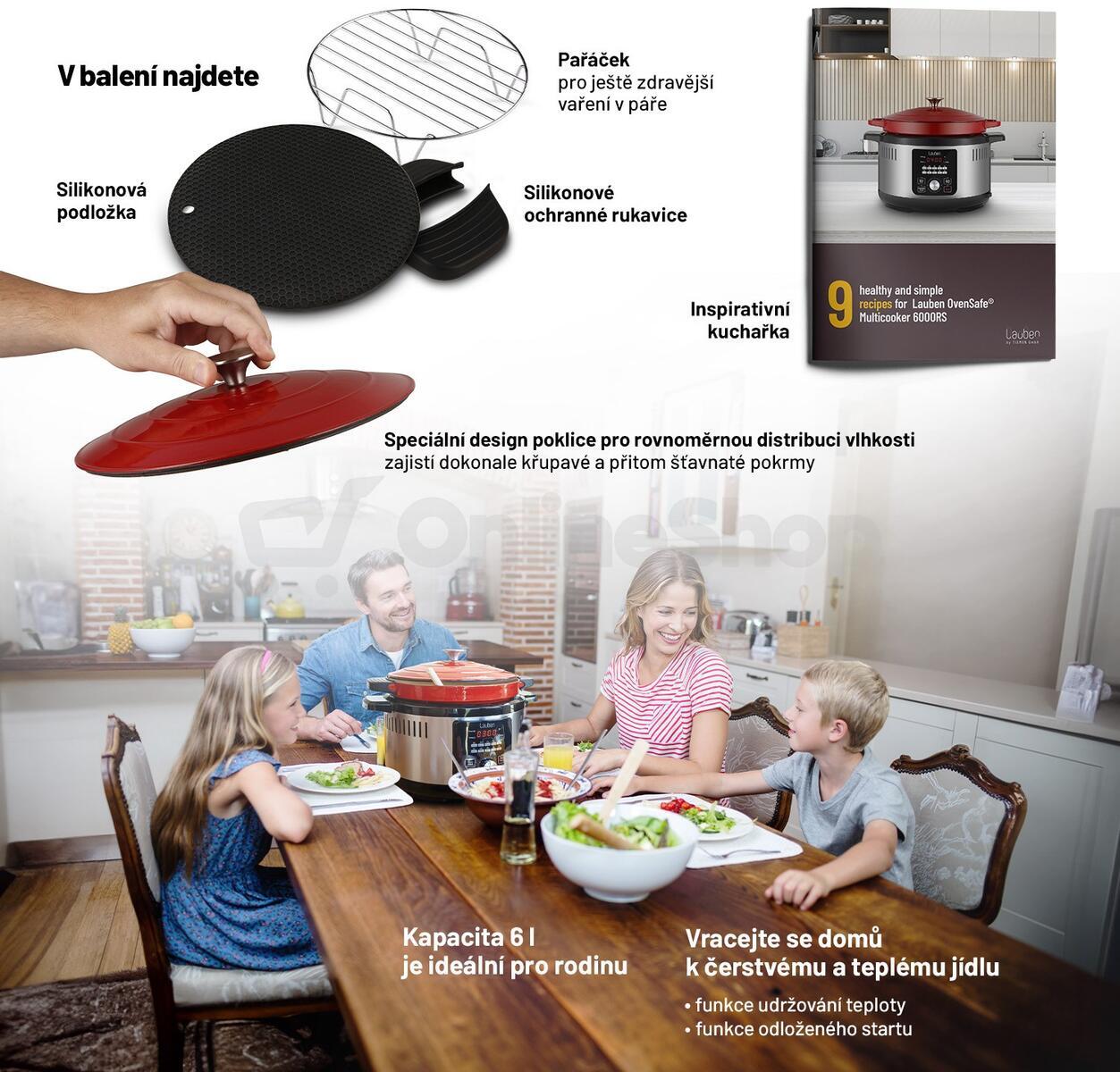 Multifunkční hrnec Lauben OvenSafe® 6000RS