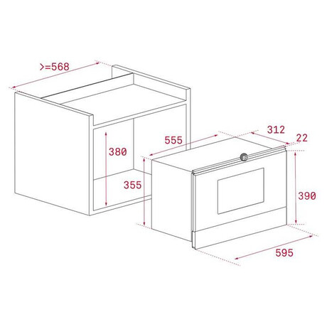 Mikrovlnn trouba Teka MWR 22 BI VNBS