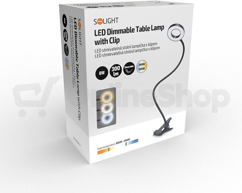 Stolní lampička Solight WO66-B LED 300lm