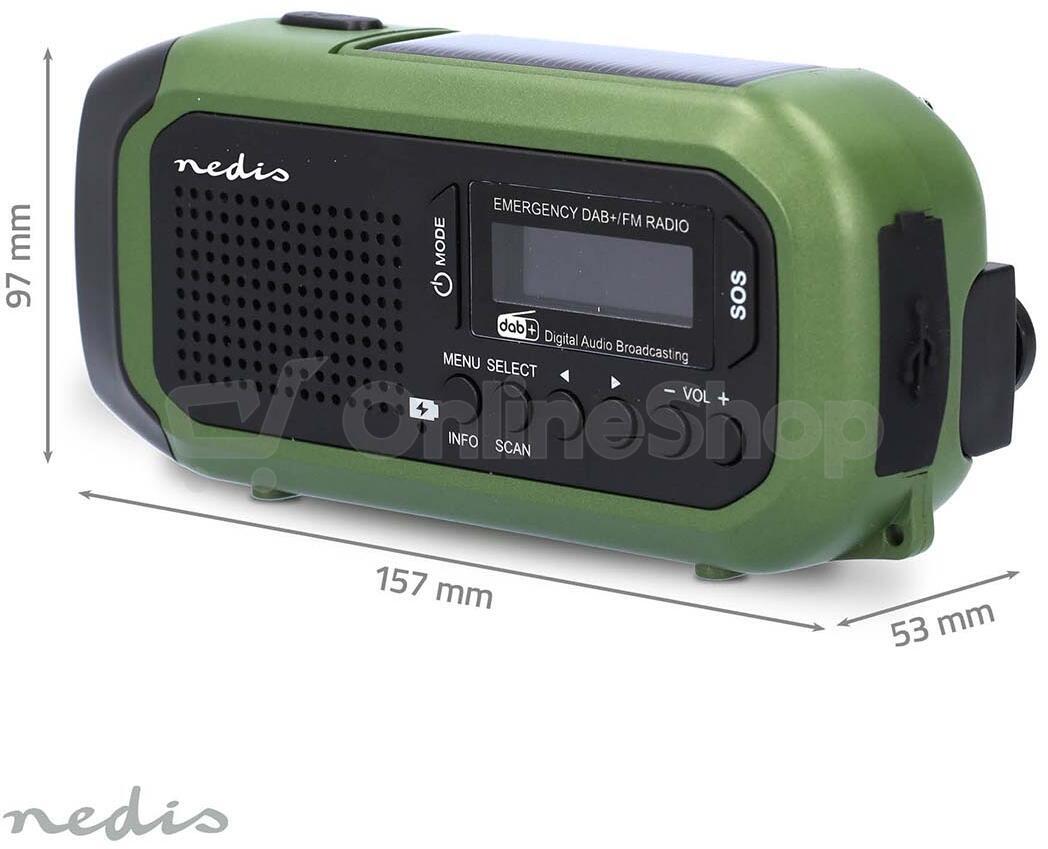 Nouzové Radio NEDIS RDDBCR2000GN