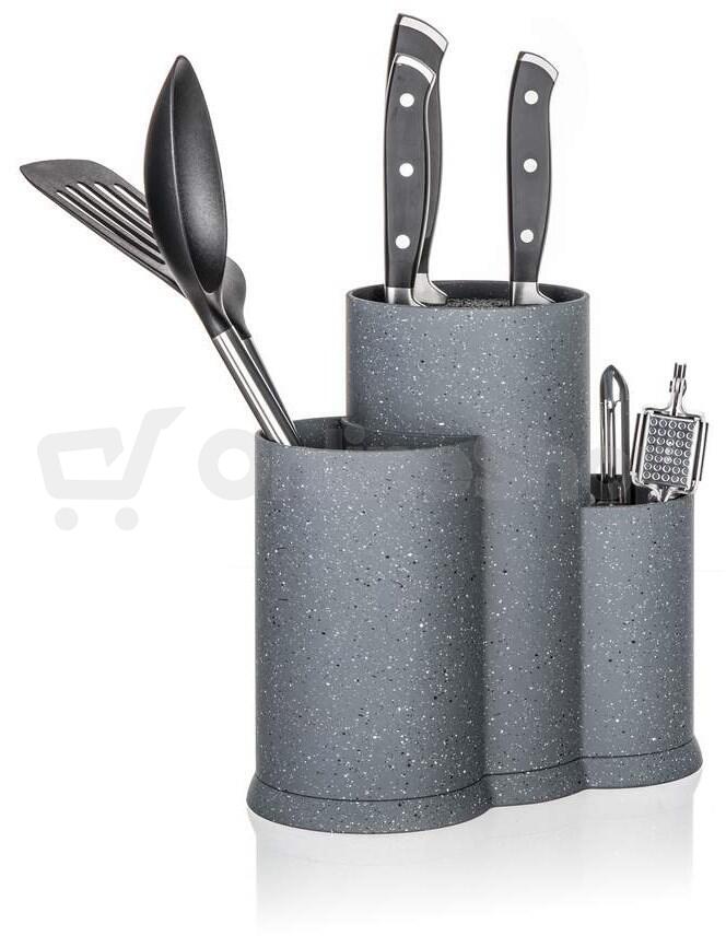 Stojan na nože 3v1 GRANITE Grey (25107101)