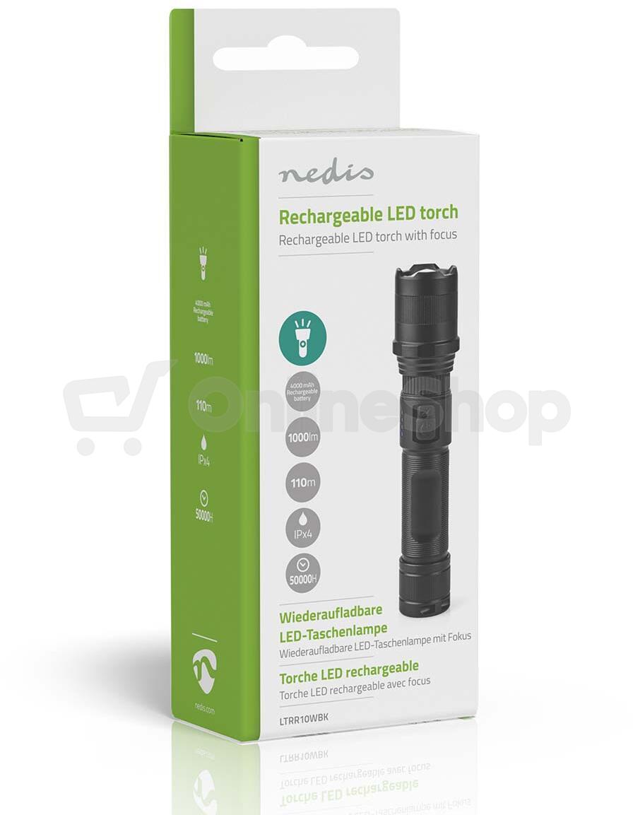LED svítilna NEDIS LTRR10WBK