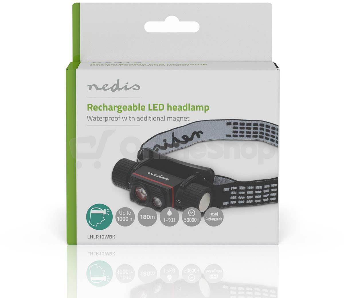 LED světlomet NEDIS LHLR10WBK