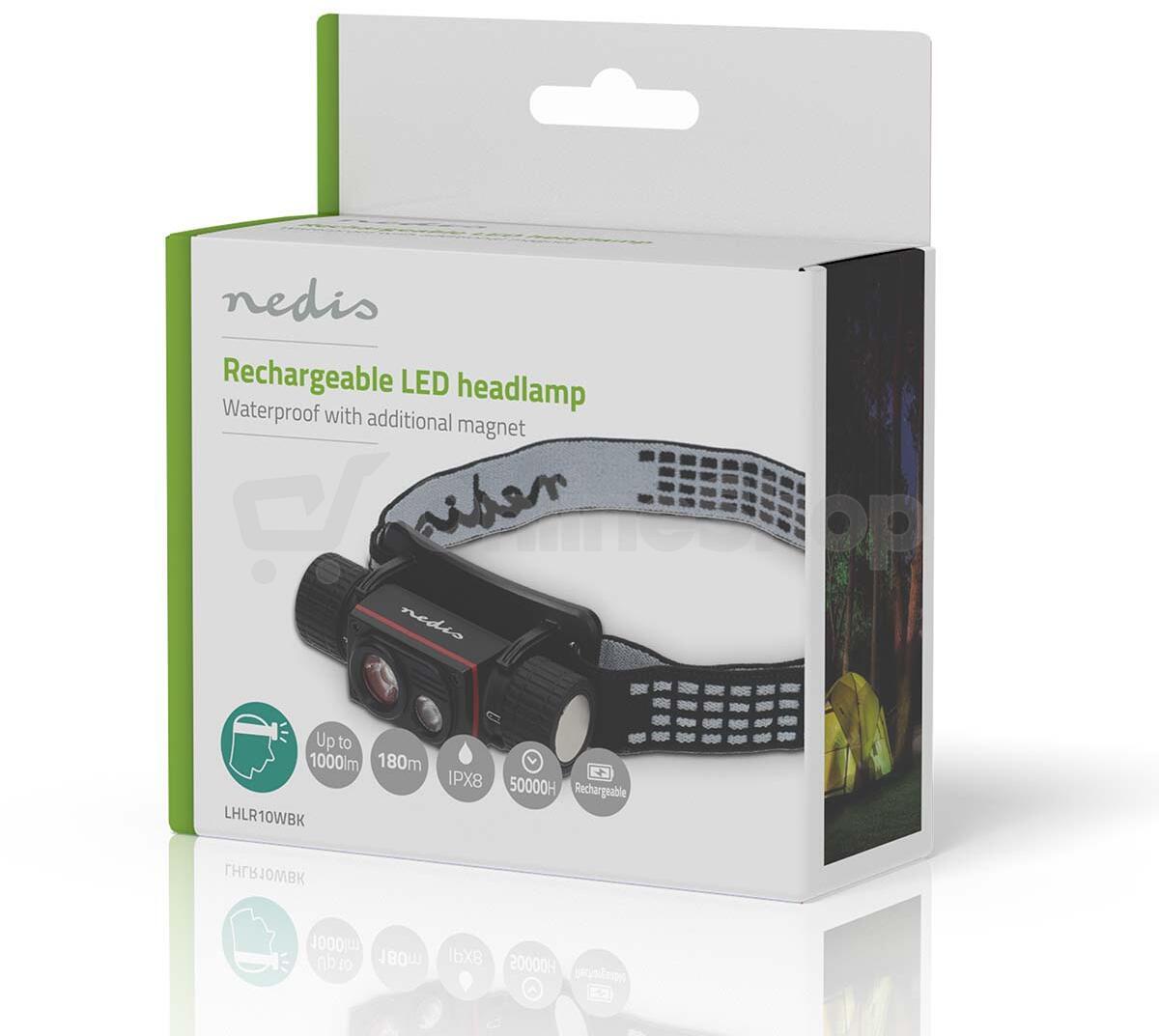 LED světlomet NEDIS LHLR10WBK
