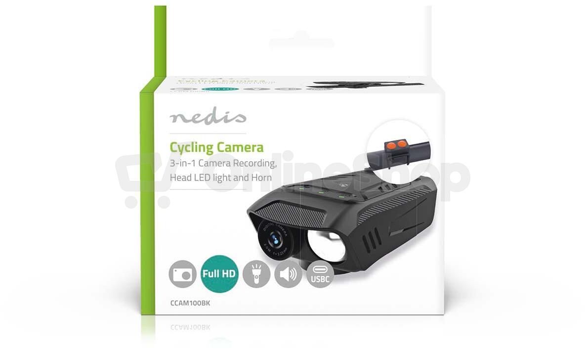 Cyklistická kamera NEDIS CCAM100BK 3v1