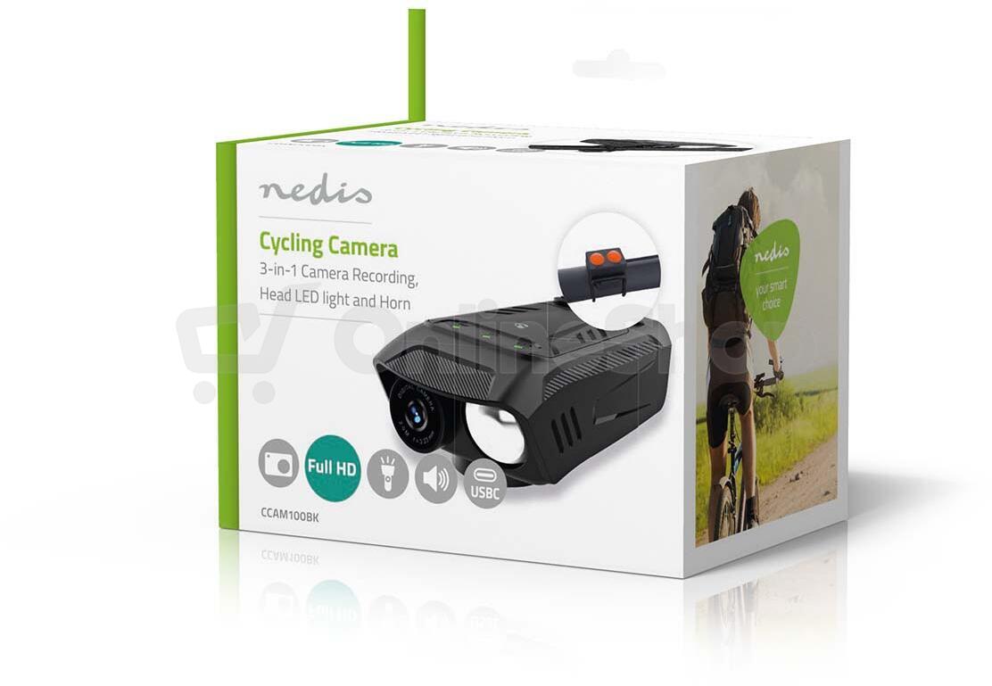 Cyklistická kamera NEDIS CCAM100BK 3v1