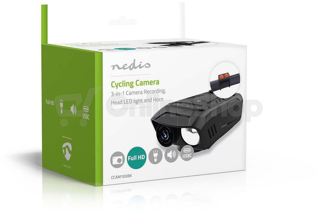 Cyklistická kamera NEDIS CCAM100BK 3v1