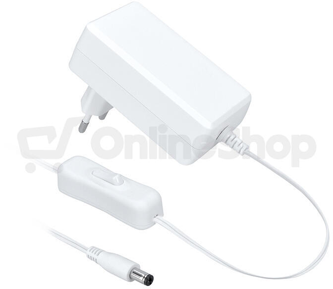 Solight LED COB pásek, sada s adaptérem, vypínač, 5m, 8W/m, 800lm/m, studená bílá