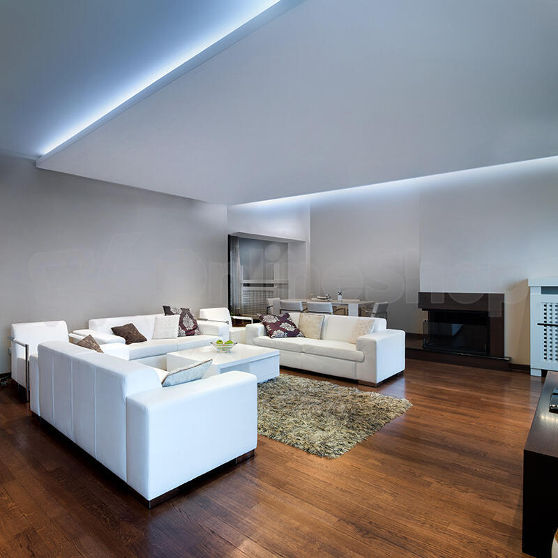Solight LED COB pásek, sada s adaptérem, vypínač, 5m, 8W/m, 800lm/m, studená bílá