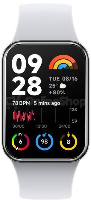 Chytré hodinky Xiaomi Smart Band 8 Pro, šedé