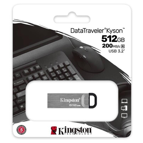 KINGSTON 512GB DataTraveler Kyson 200MB/s Metal USB 3.2 Gen 1 (DTKN/512GB)